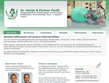 Tablet Screenshot of dr-henze-partner.de